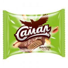 Конф.БиСи Самал Wafers & nuts/1/5упак/0.5/АО"Баян Сулу"/